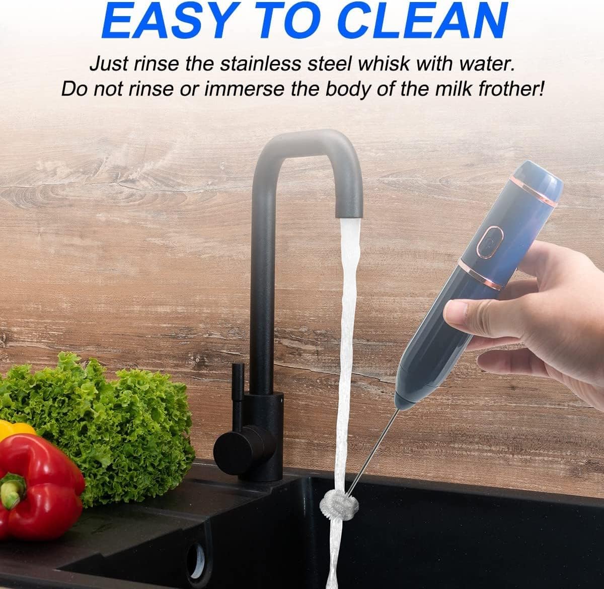 Qitherm - Wireless Electric Handheld Milk Frother