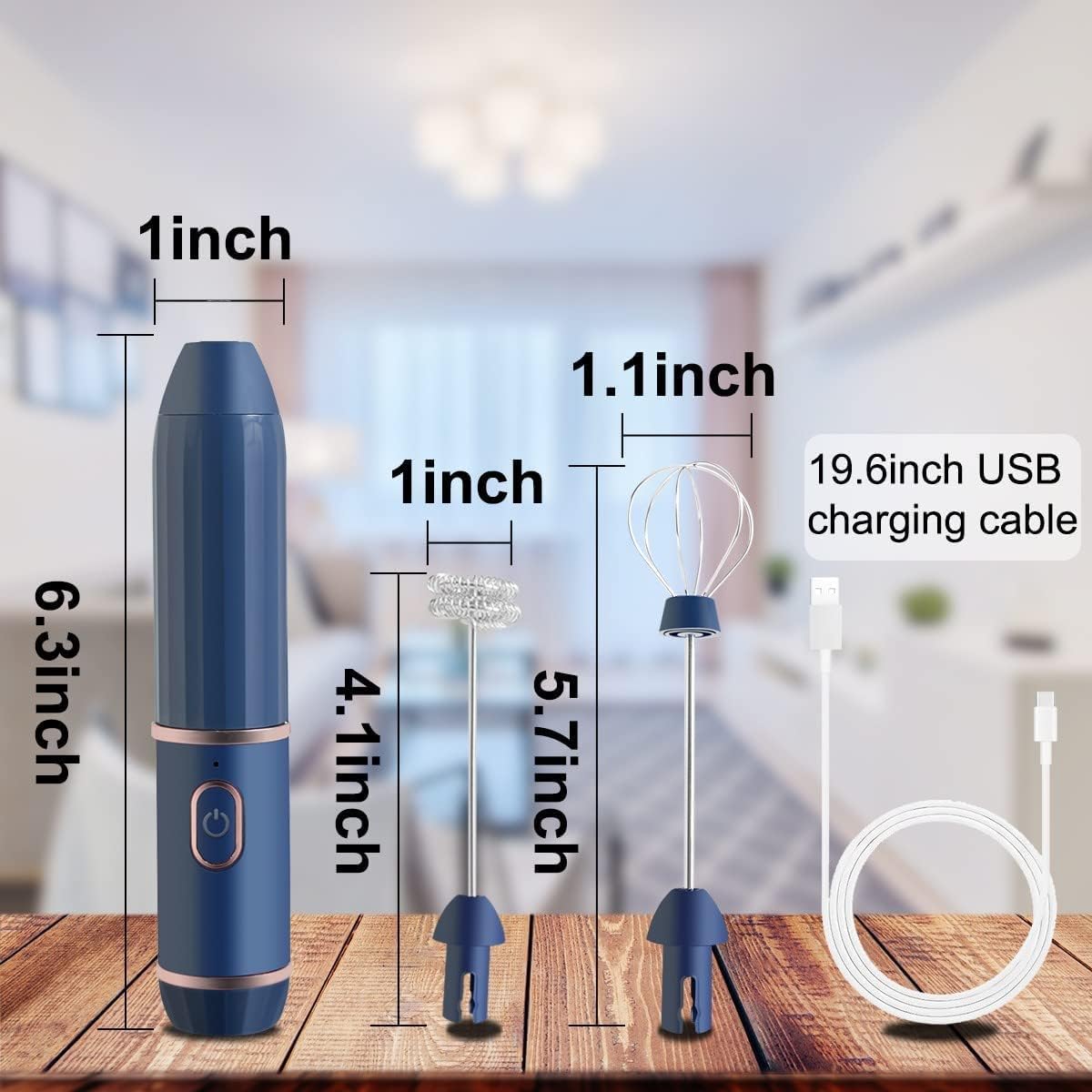 Qitherm - Wireless Electric Handheld Milk Frother