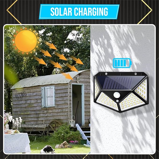 100 LED Motion Sensor Solar Light
