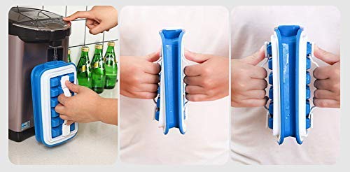 Collapsible Ice ball Maker Bottle | Folding Curling Ice Tray Molds Bar Maker Bag | Ice Cube Trays Silicone with Lids | Iced Drink Water Bottle | Ics Ball Maker | Ice Cube Tray Mold | Ice Maker with Lid
