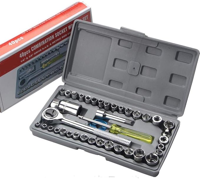 40 in 1 Pcs Tool Kit Screwdriver and Socket Set Screwdriver Set for Home Screwdriver kit Home Tool kit Set(Non-electric)
