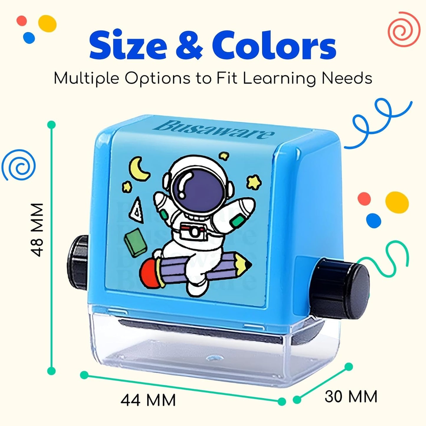Math Roller Stamp for Addition Subtraction Multiplication Division Roller Number Digital Teaching Stamp Math Practice Number Rolling Stamp (4 Pcs_Multicolor)