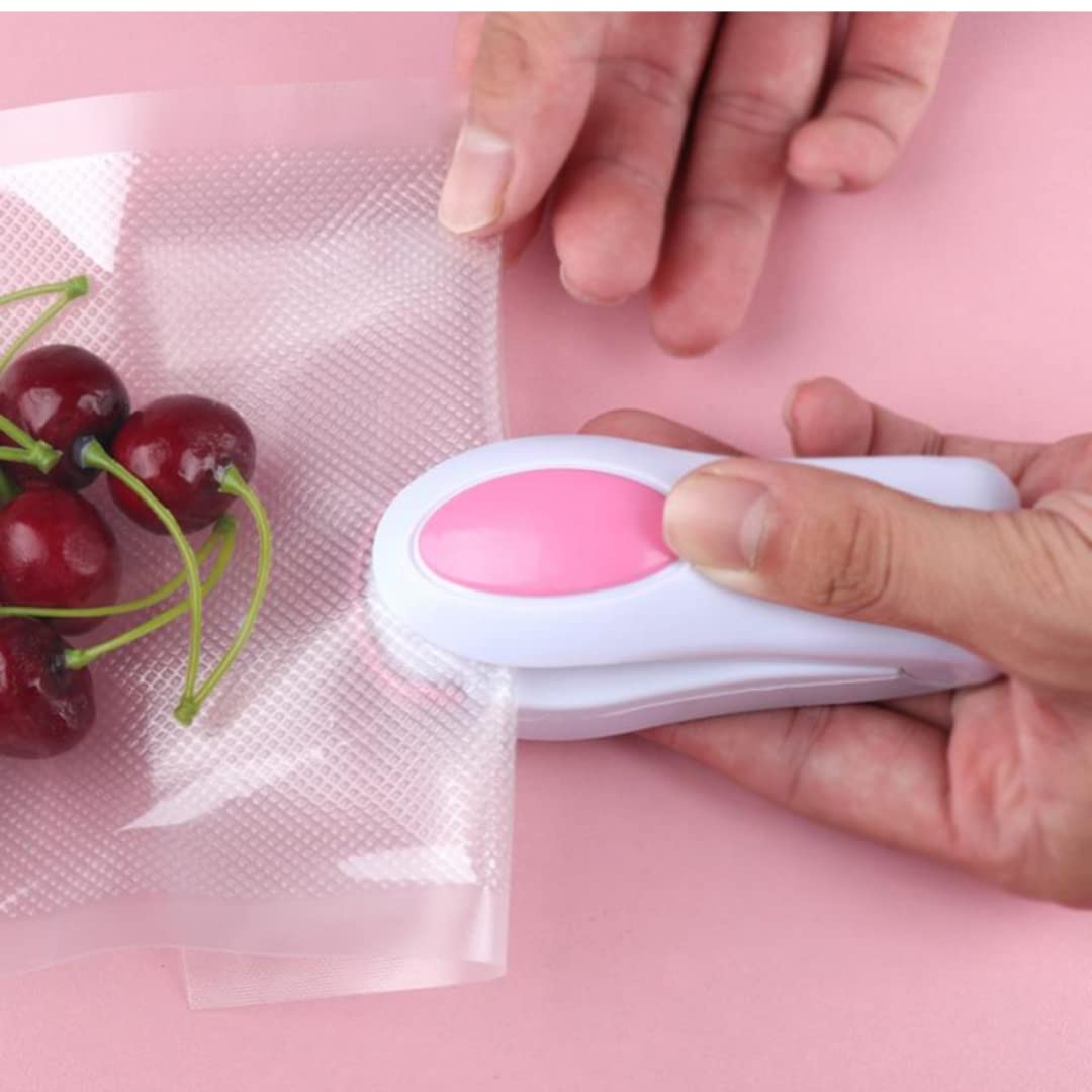Mini Heat Sealing Machine for Home Use, Handheld Mini Portable Sealing Machine Hand Held Heat Sealer Stapler for Packing Polybags & Packets | Pack Snacks After Use