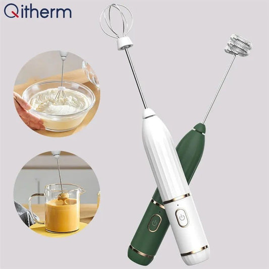 Qitherm - Wireless Electric Handheld Milk Frother