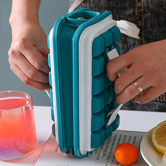Collapsible Ice ball Maker Bottle | Folding Curling Ice Tray Molds Bar Maker Bag | Ice Cube Trays Silicone with Lids | Iced Drink Water Bottle | Ics Ball Maker | Ice Cube Tray Mold | Ice Maker with Lid