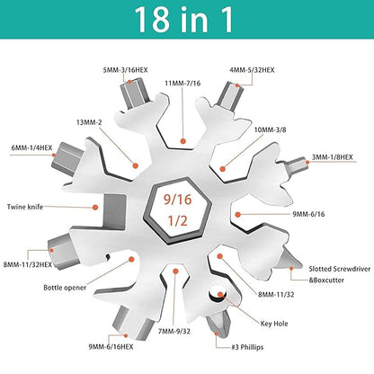 18 in 1 Multifunctional Tool Snowflake