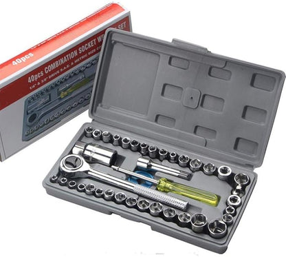 40 in 1 Pcs Tool Kit Screwdriver and Socket Set Screwdriver Set for Home Screwdriver kit Home Tool kit Set(Non-electric)