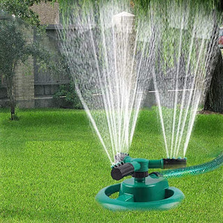 ROOTS & LEAF 360° Automatic Rotating Garden Sprinkler with 45° Adjustable Arms | Durable ABS Material | Coverage up to 32 Feet | for Efficient Watering in Gardens and Lawns (Pack of 1)