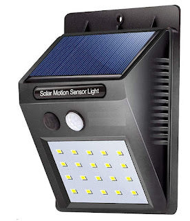 Weather Resistant 20 LED Motion Sensor Solar Light and Lighting for Wall, Patio, Garden, Landscape, Deck, Shed, Lawn