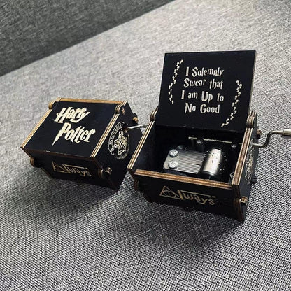 Wooden Harry Potter Music Box/Vintage Hand Crank Musical Gifts For Men Birthday Special/Birthday Gift For Girls/Wooden Musical Box Gift For Wife