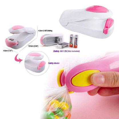 Mini Heat Sealing Machine for Home Use, Handheld Mini Portable Sealing Machine Hand Held Heat Sealer Stapler for Packing Polybags & Packets | Pack Snacks After Use